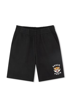 shorts in cotone nero KENZO KIDS | K61122095